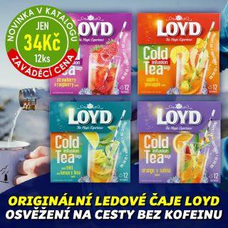 💥 DNES ZA VÝHODNOU CENU 😋☕🍃🧊 LOYD COLD INFUSION TEA - Ledový čaj - pyramidy 12ks Vychutnejte si magický zážitek s dávkou...