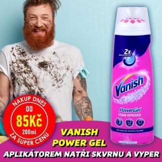 💥 NAKUP DNES ZA SUPER CENU 💧👕✨👍 VANISH POWER GEL STAIN REMOVER PRE-WASH GEL Předpírací gel na skvrny bez chlóru - s...