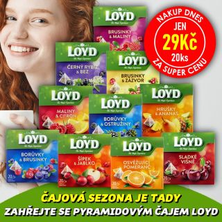 💥 NAKUP DNES ZA SUPER CENU ☕🌿🌸🍑 LOYD Pyramidové čaje 20ks - různé varianty. Oblíbené stylové přírodní čaje v originálních...