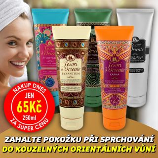 💥 NAKUP DNES ZA SUPER CENU 💦 TESORI d'ORIENTE Sprchový gel 250ml 🌸 Objevte kouzelné poklady Východu a dopřejte svému tělu...